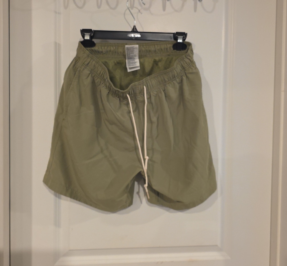 H&M Olive Drawstring Athletic Shorts